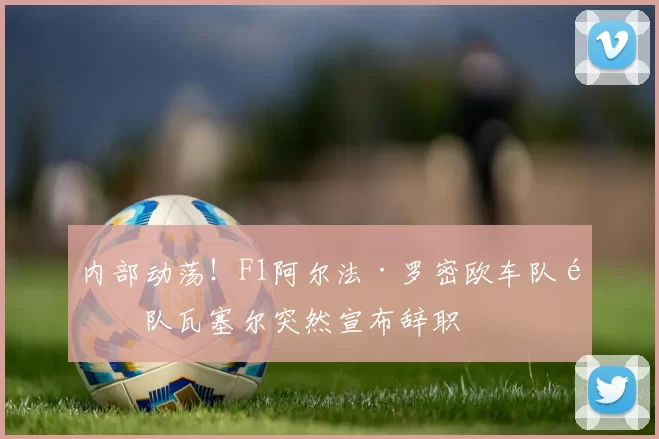 内部动荡!F1阿尔法·罗密欧车队领队瓦塞尔突然宣布辞职