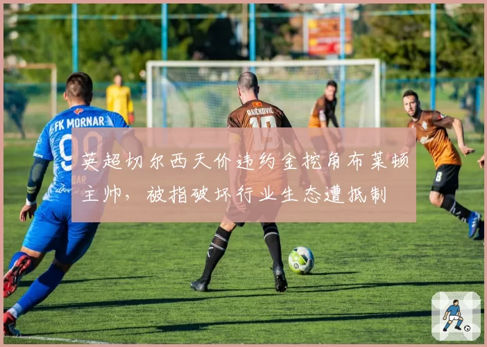 英超切尔西天价违约金挖角布莱顿主帅，被指破坏行业生态遭抵制